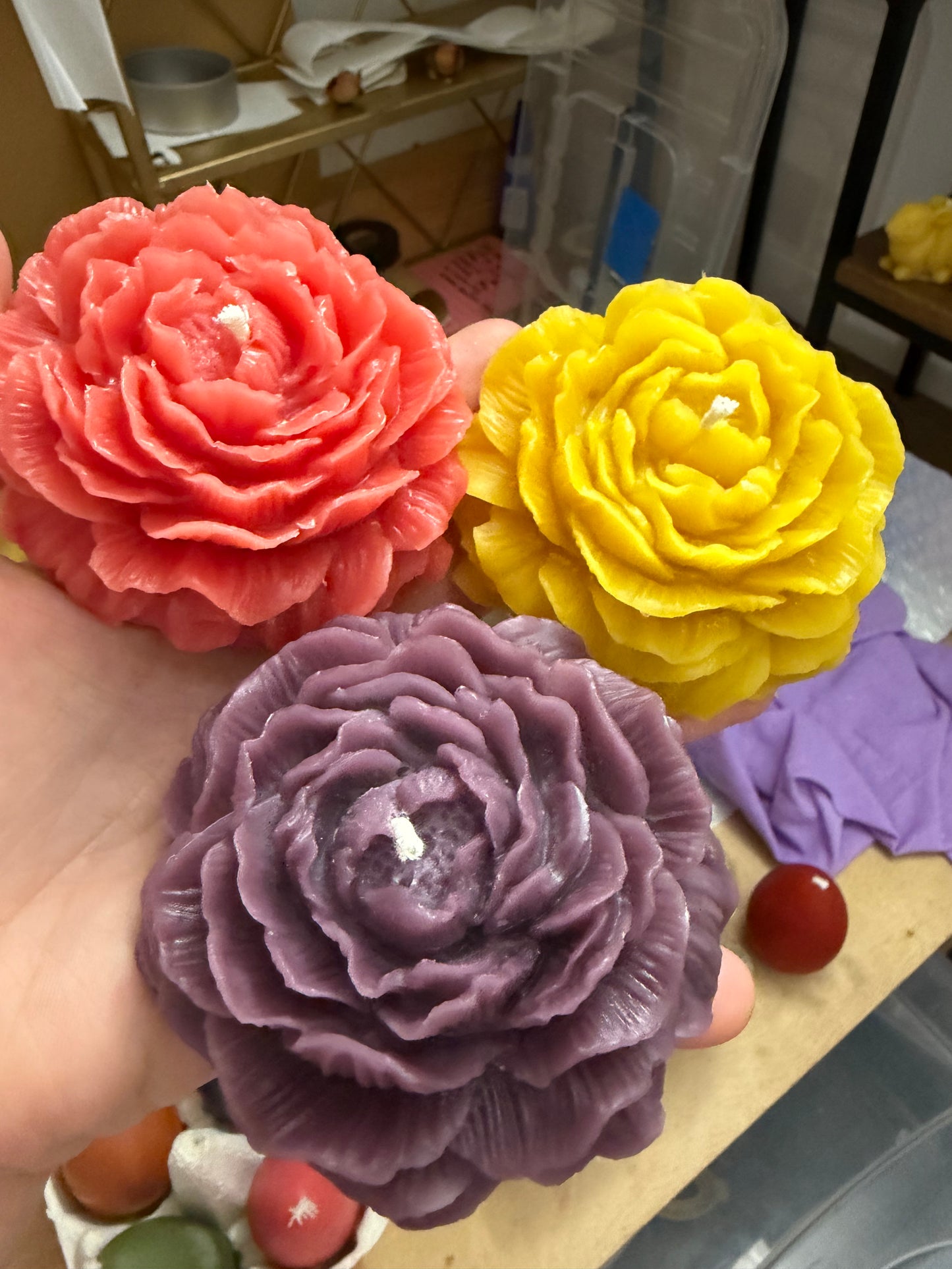 Beeswax Flower Candle