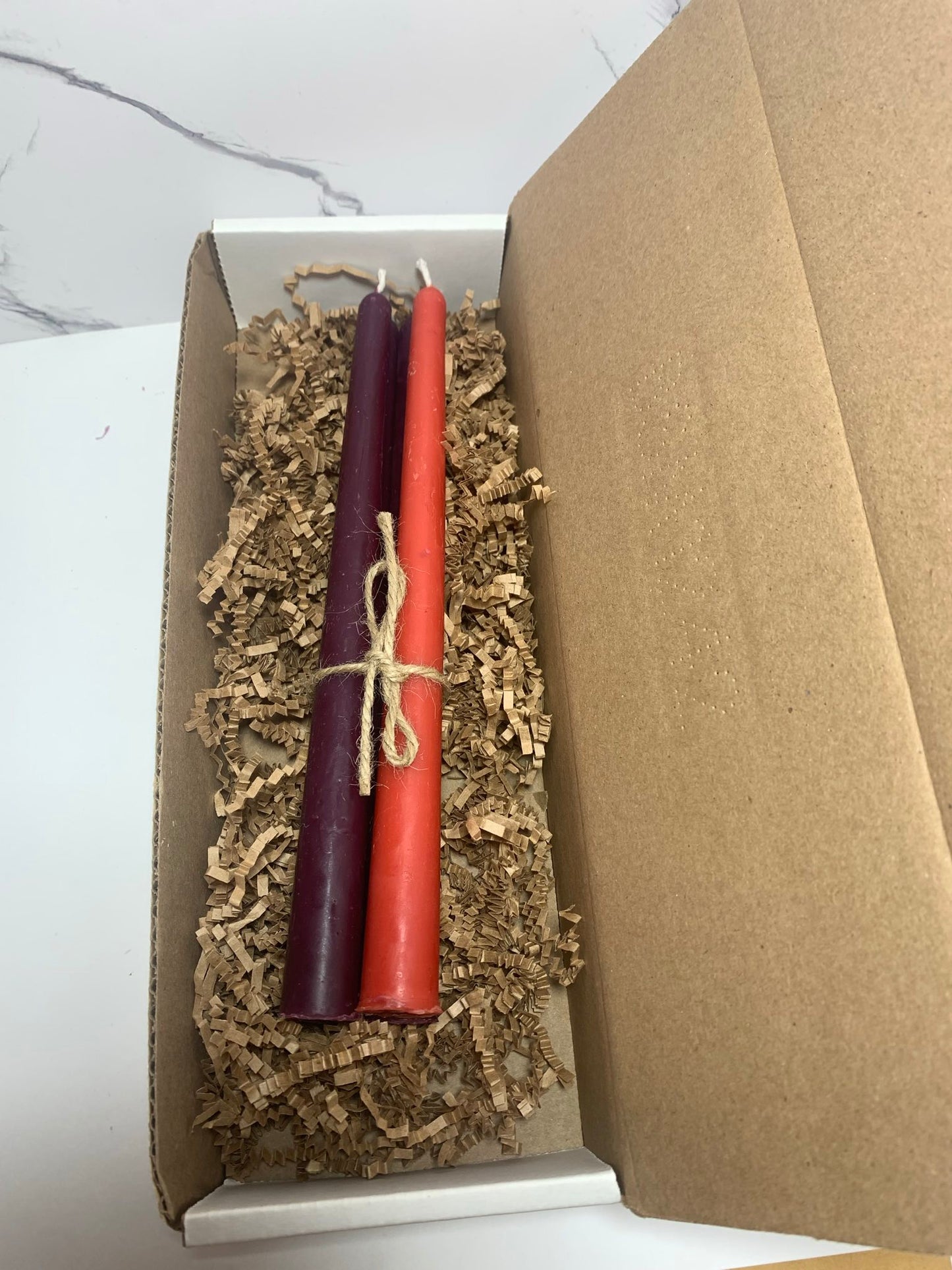 100% Beeswax Advent Taper Candles 10"