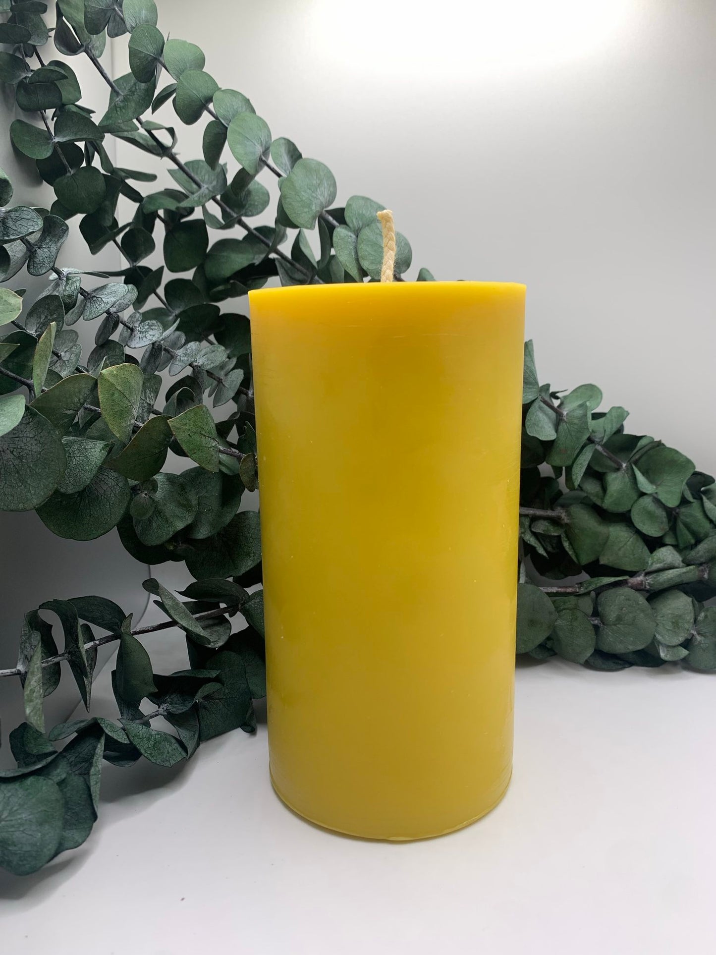 3"x 6" Beeswax Pillar Candle