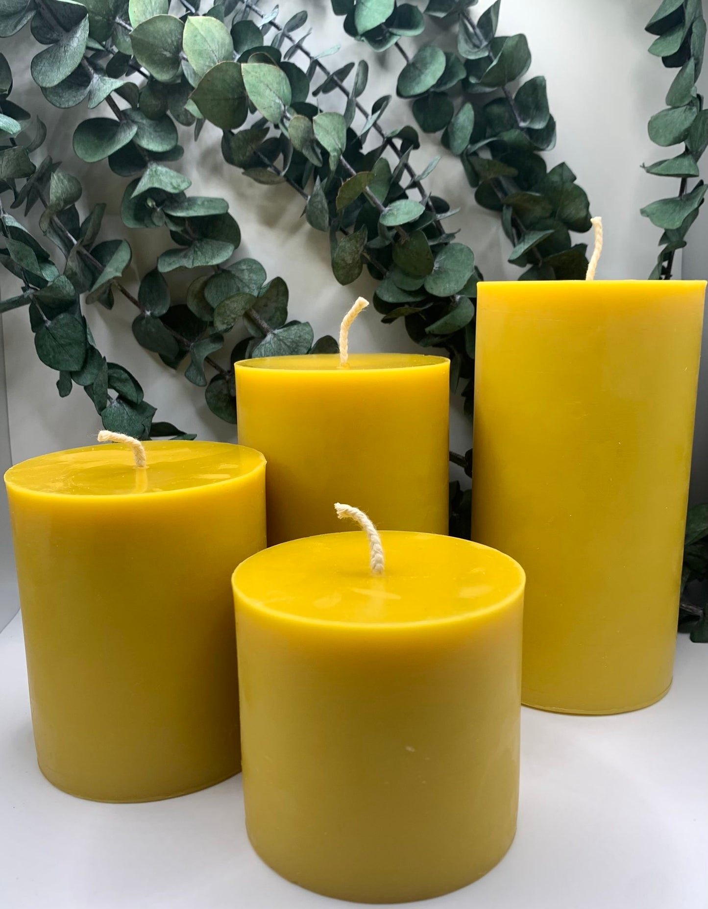 3"x 6" Beeswax Pillar Candle