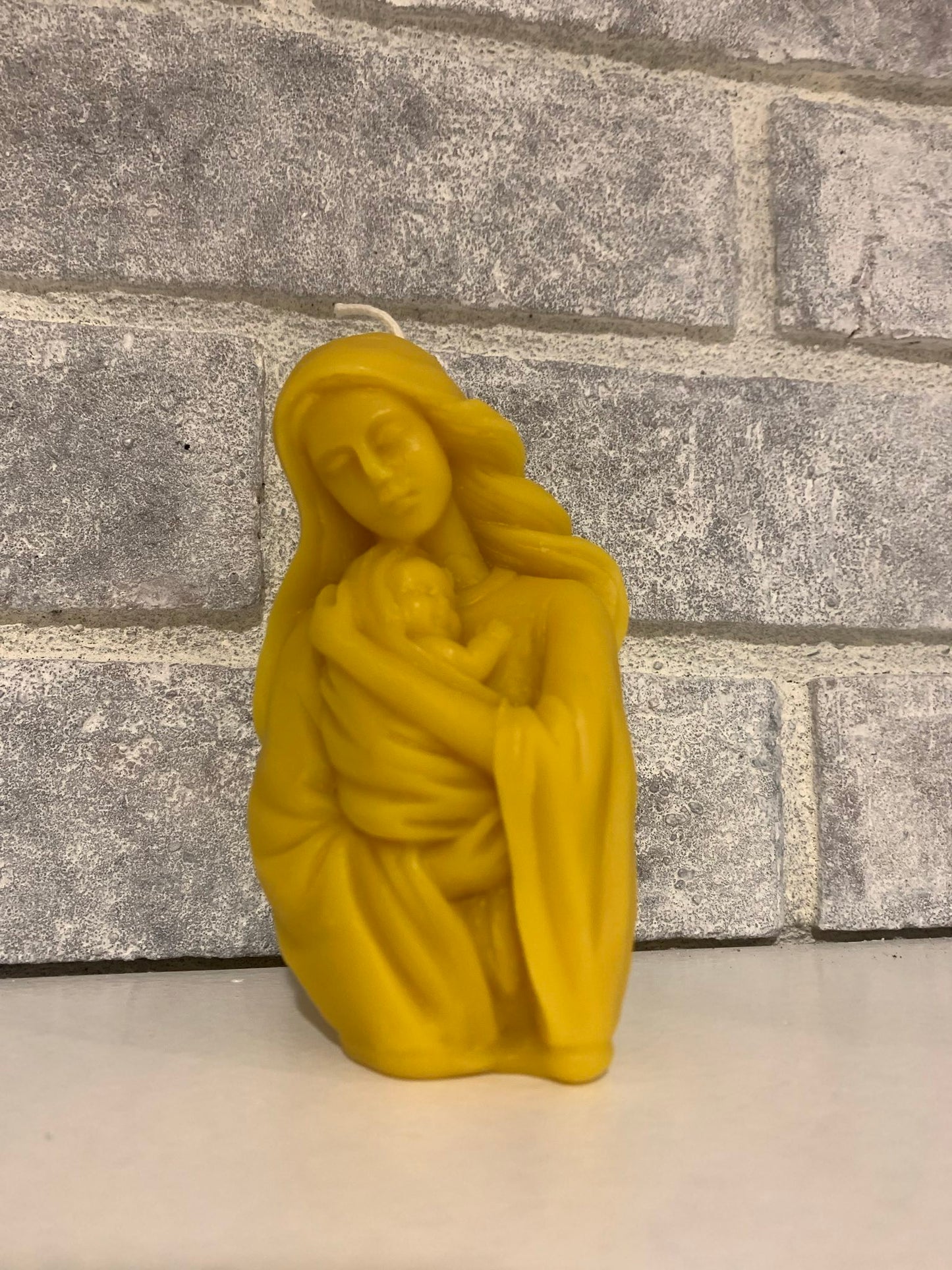 Madonna and Child 100% Beeswax Candle