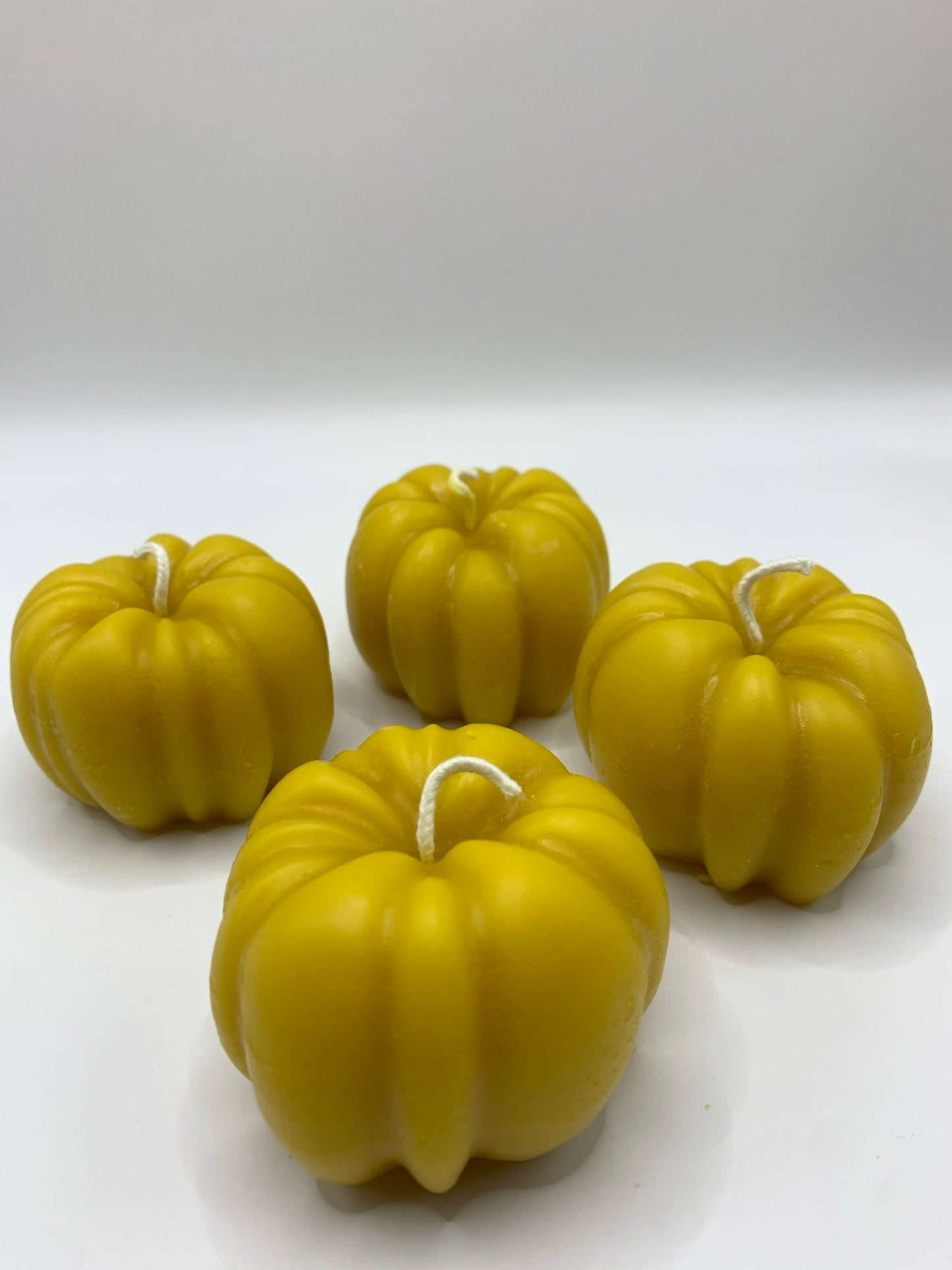 100% Beeswax Mini Pumpkin Candle