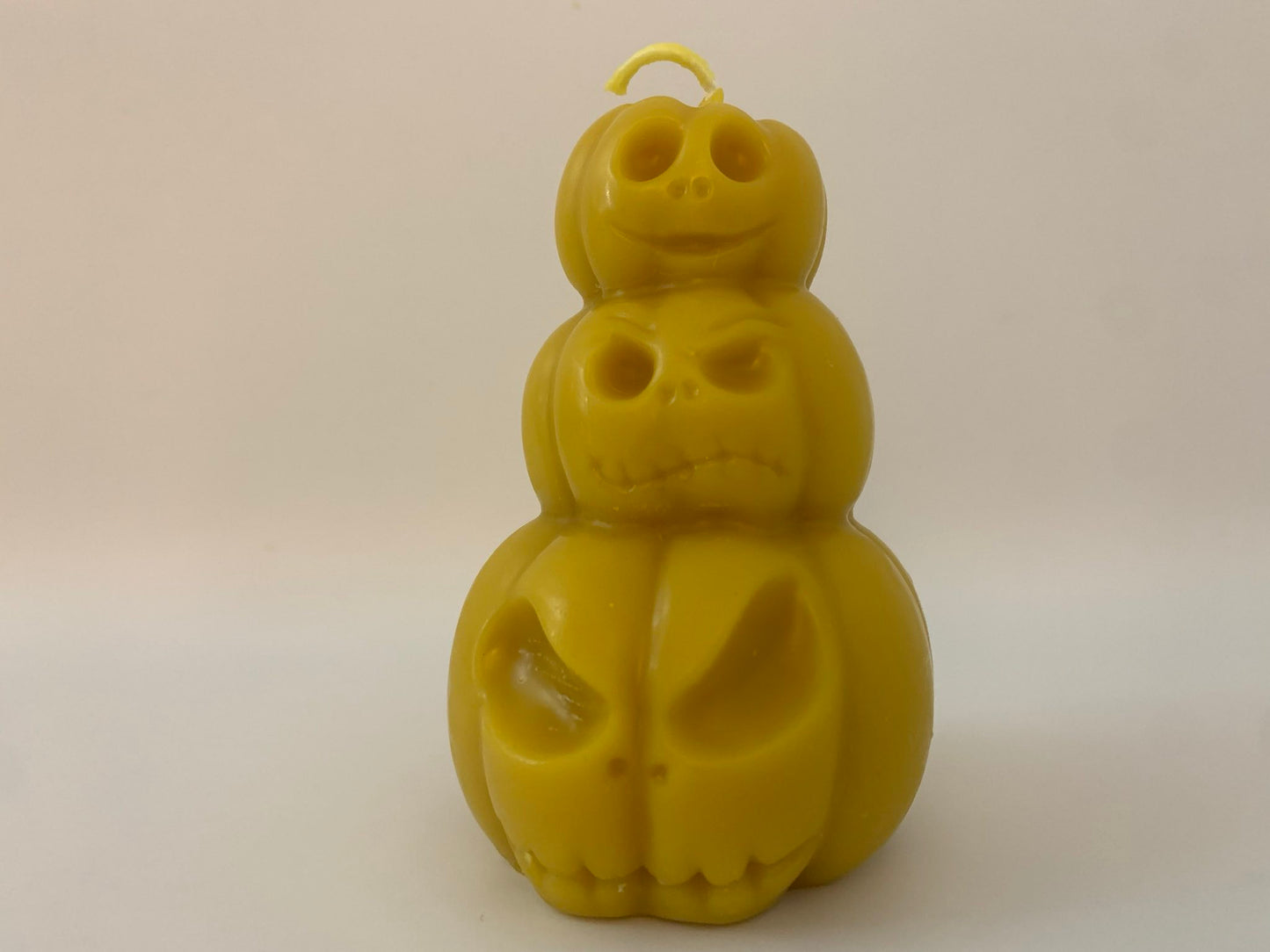 100% Beeswax Pumpkin Stack Candle