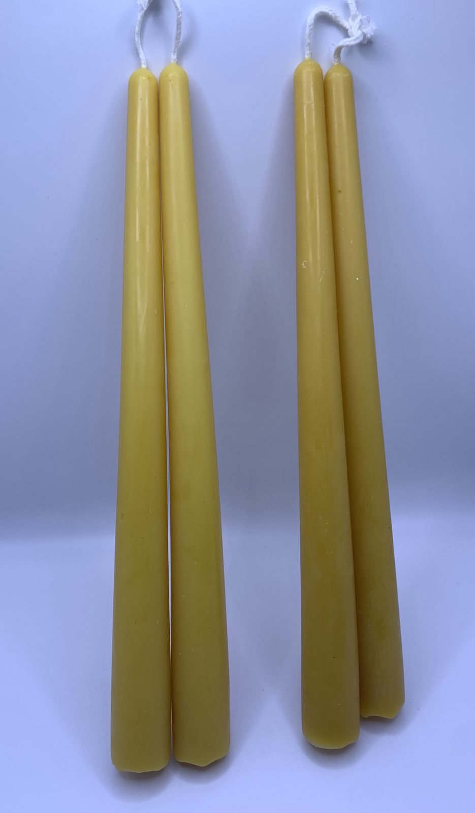 10" Beeswax Taper Candles