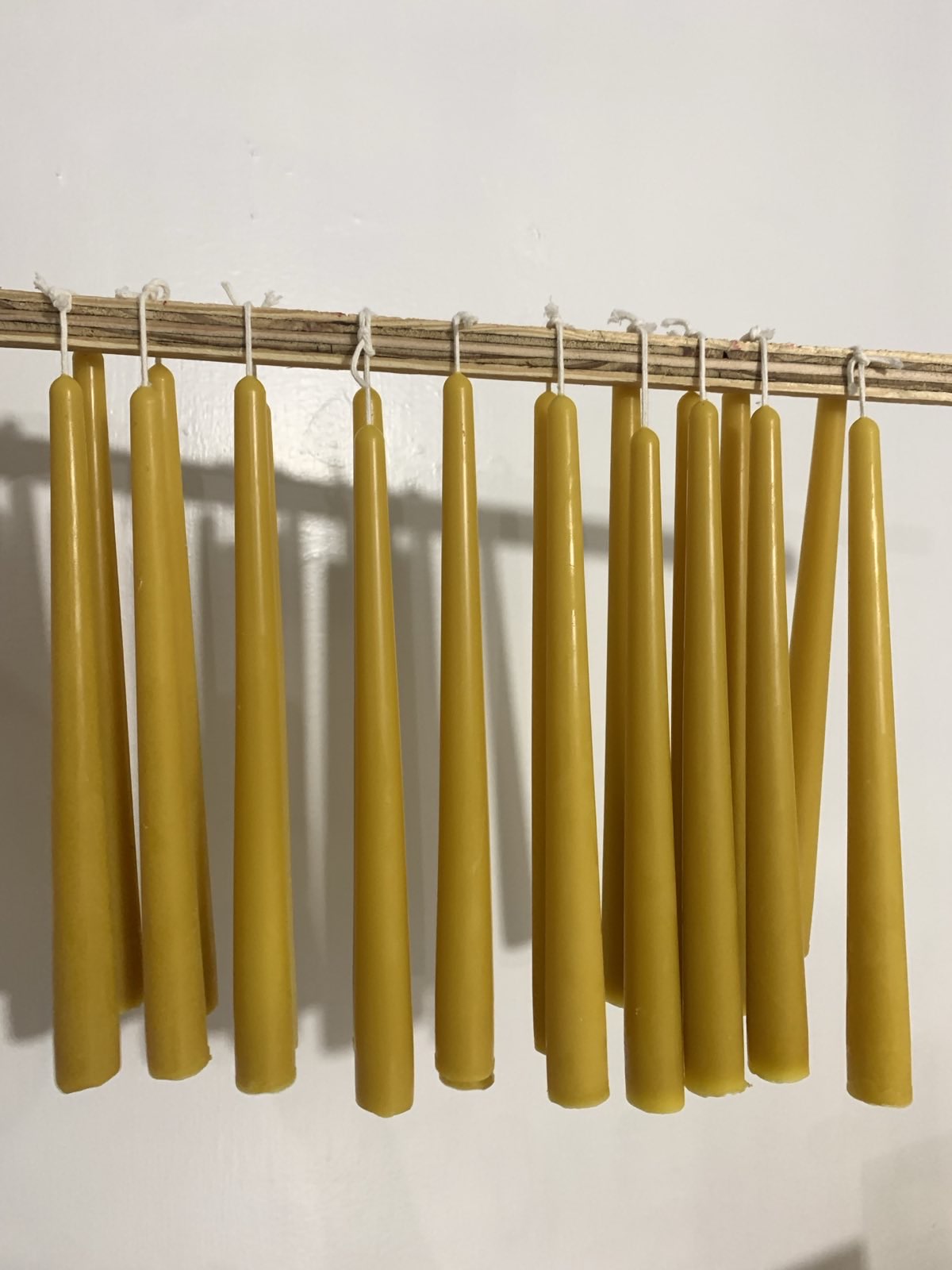 10" Beeswax Taper Candles