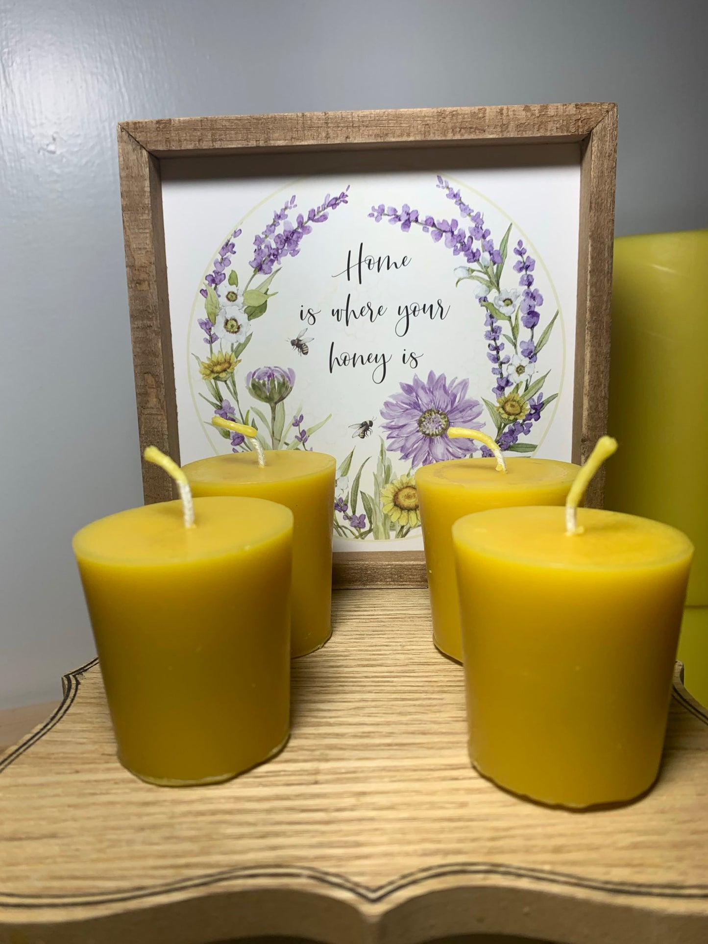 100% Beeswax Votive Candle