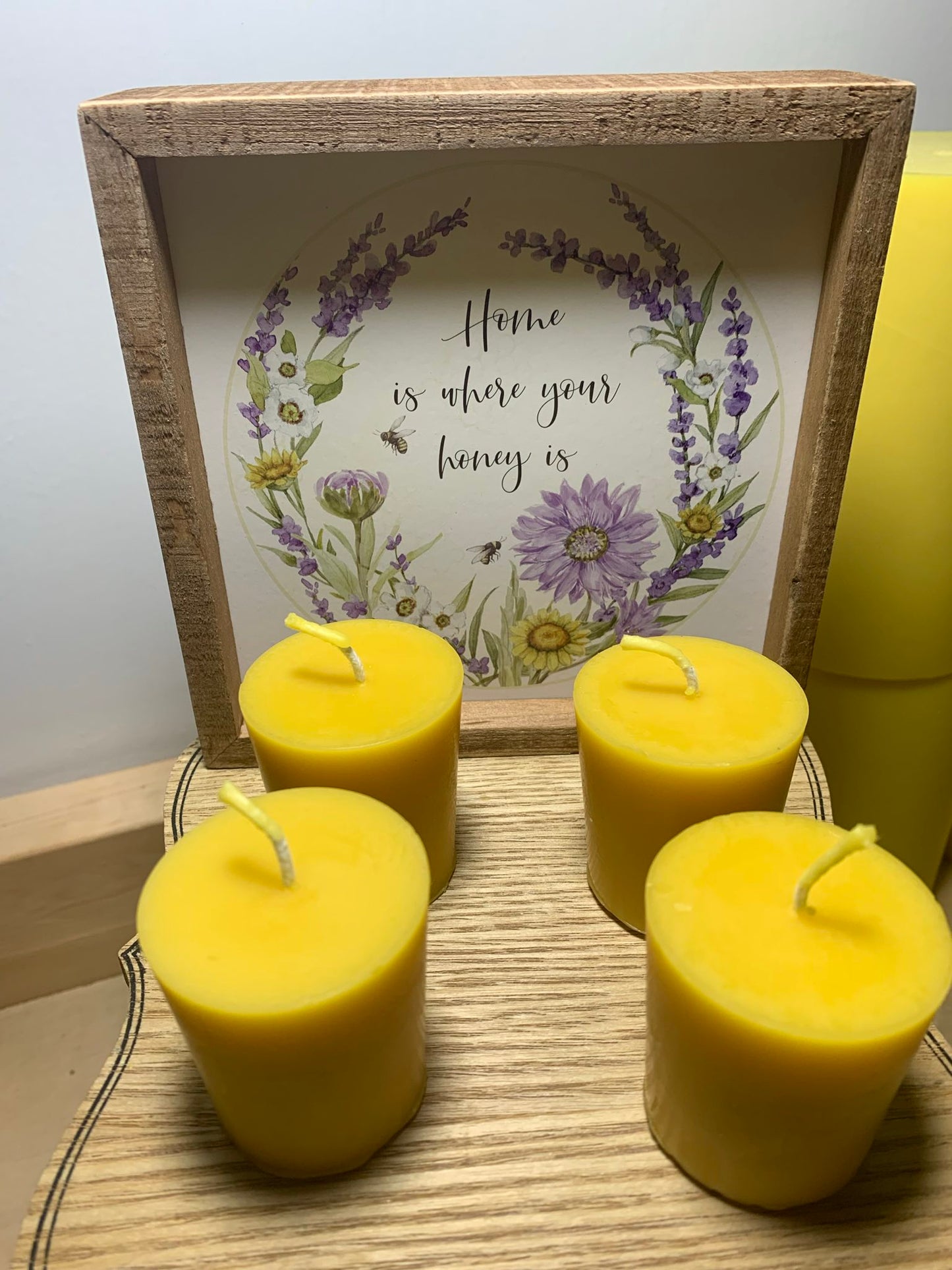 100% Beeswax Votive Candle