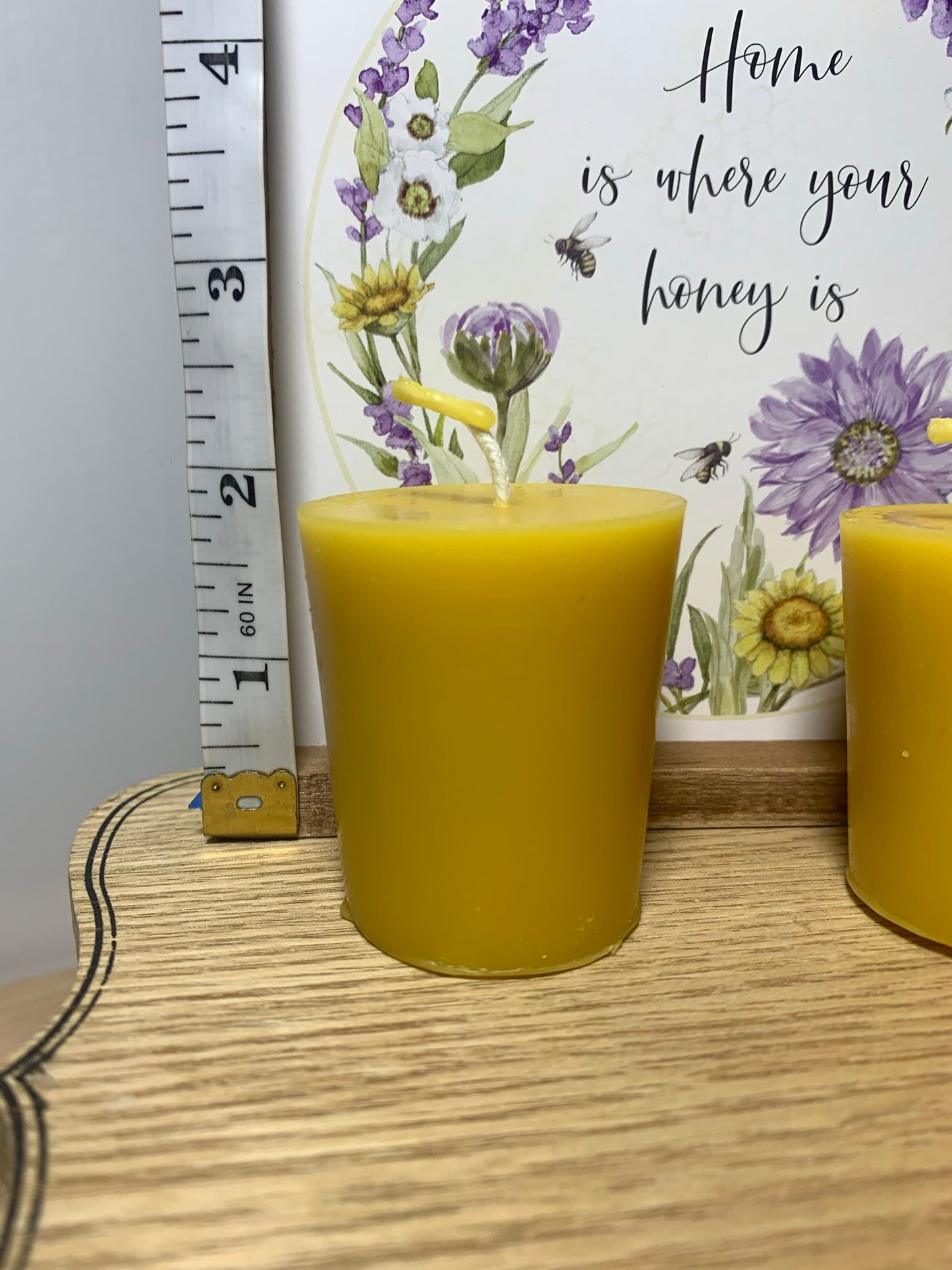 100% Beeswax Votive Candle