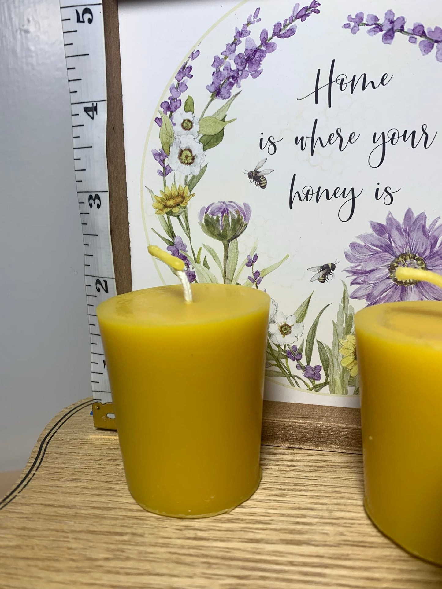 100% Beeswax Votive Candle