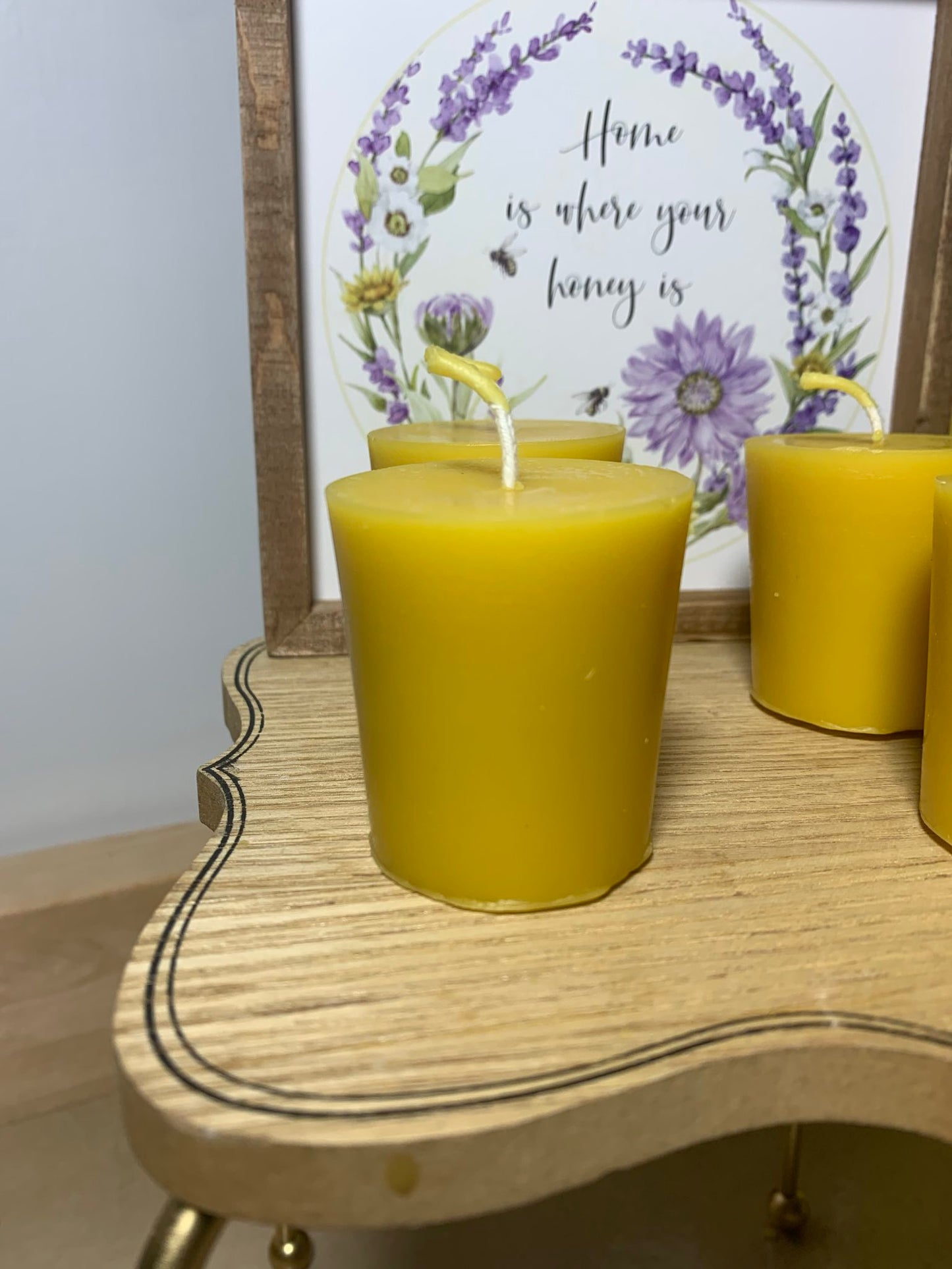 100% Beeswax Votive Candle