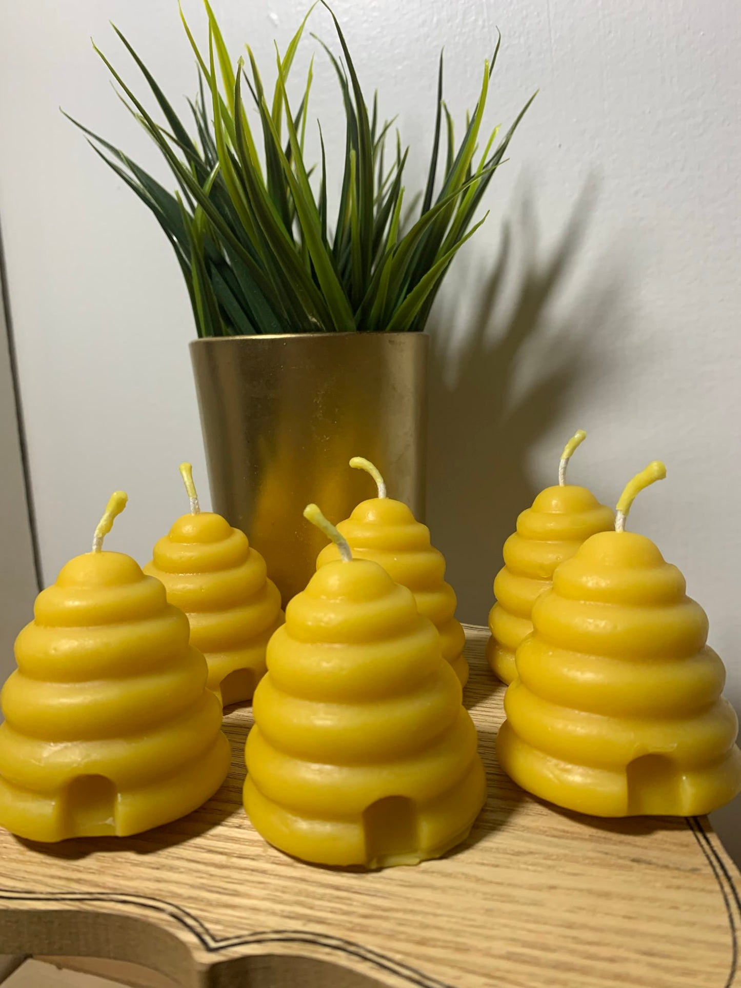 100% Beeswax Beehive Votive Mold