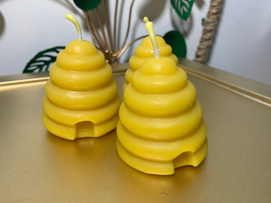 100% Beeswax Beehive Votive Mold