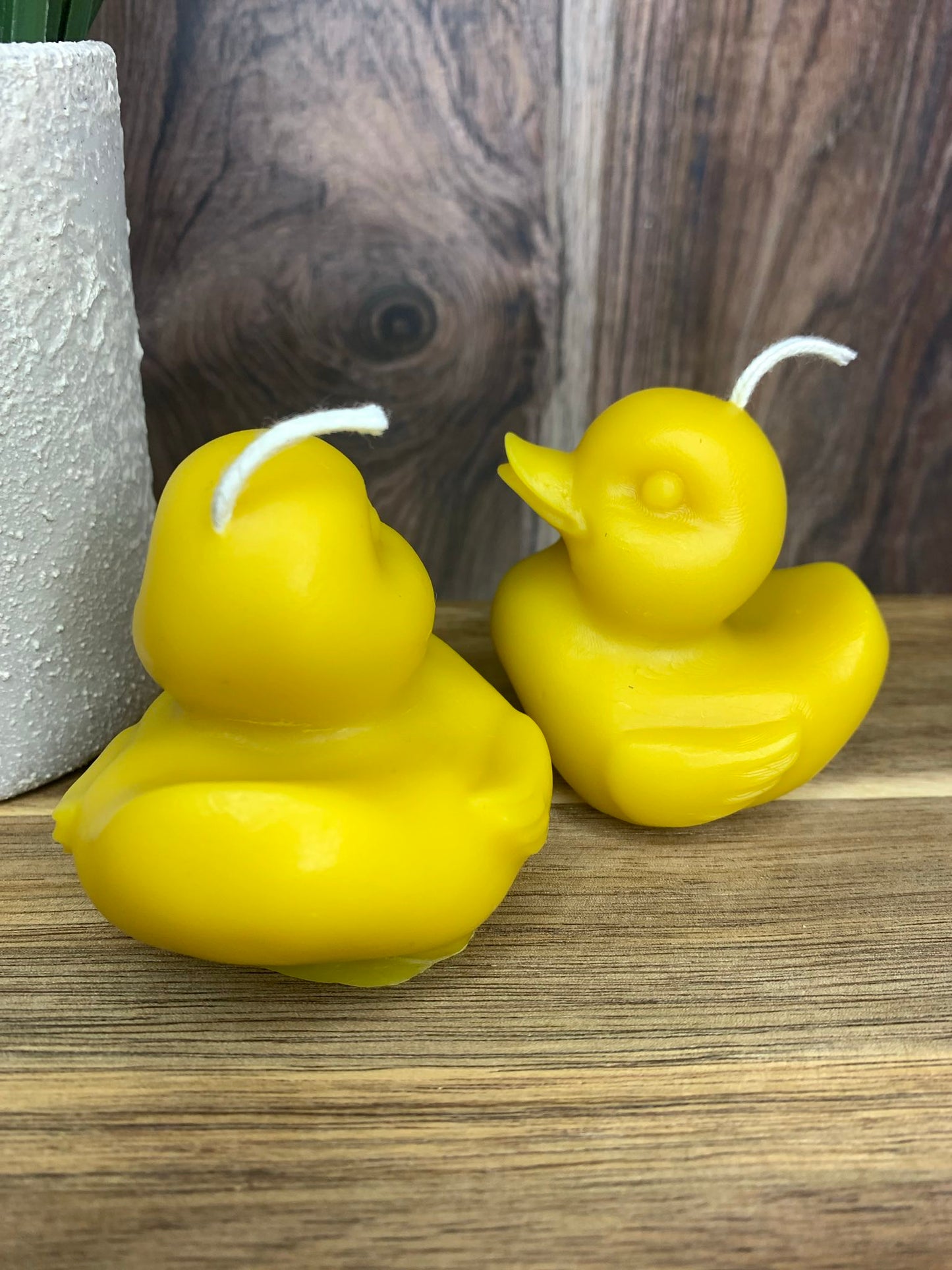 Yellow Duck 100% Beeswax Candle | Home Decor Candle - Yellow Ducky - duck cake topper