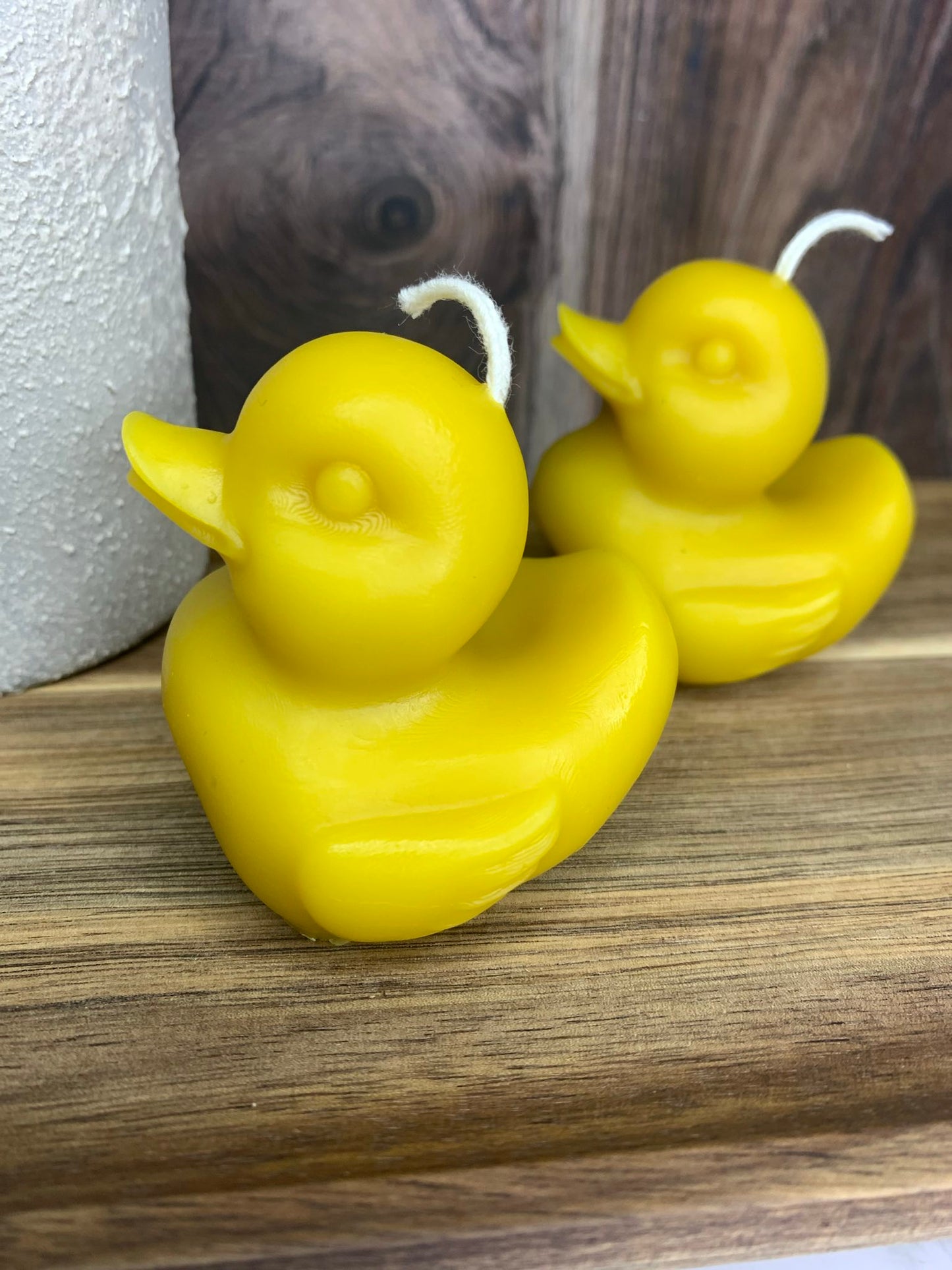 Yellow Duck 100% Beeswax Candle | Home Decor Candle - Yellow Ducky - duck cake topper