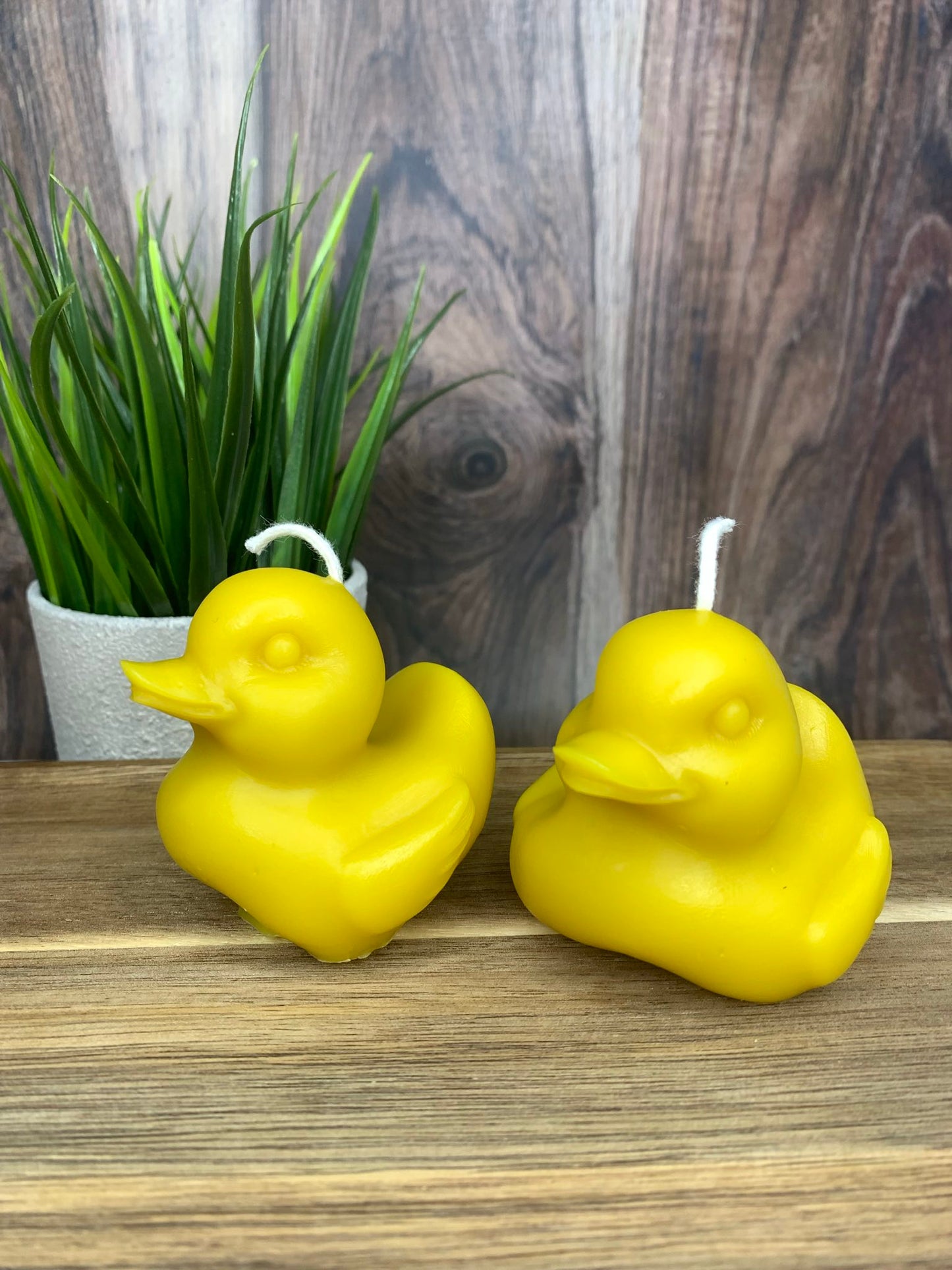 Yellow Duck 100% Beeswax Candle | Home Decor Candle - Yellow Ducky - duck cake topper